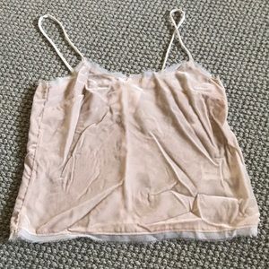 Hm pink lace tank top